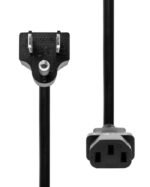 Power Cord US to C13 1M Black - Image 2