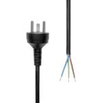 Power Cord Denmark EDB to  Open End 2M Black