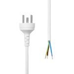 Power Cord Denmark EDB to  Open End 2M White