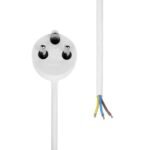Power Cord Denmark EDB to  Open End 15M White - Image 2