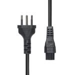 Power Cord Brazil to C5 2M  Black