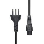 Power Cord Brazil to C5 2M  Black