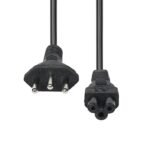 Power Cord Brazil to C5 2M  Black - Image 2
