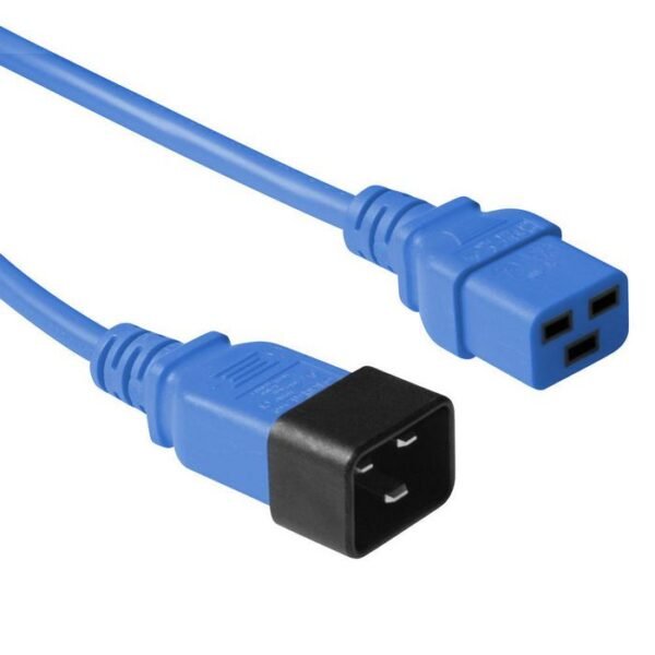 Blue power cable C20 to C19,  0.9 M