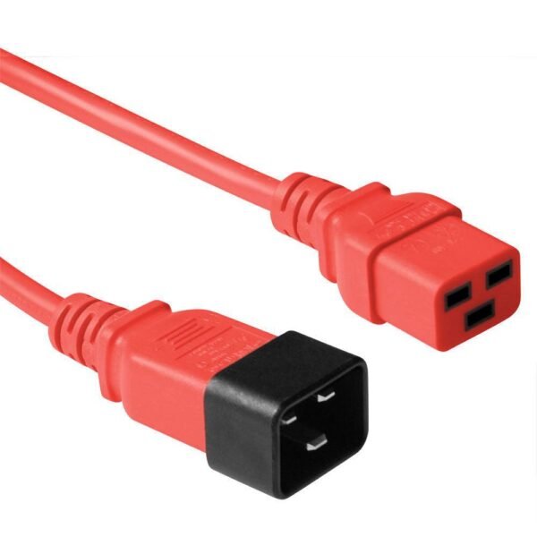Red power cable C20 to C19, 3M