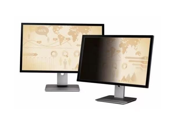 Privacy Filter 21.5" 16:9 AntiGlare, Frameless, Black Screen Attachment: Attachment Strips and Slide Mount Tabs