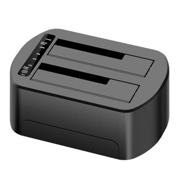 USB3.0 dual bay HDD clone  docking station with RGB  gaming design