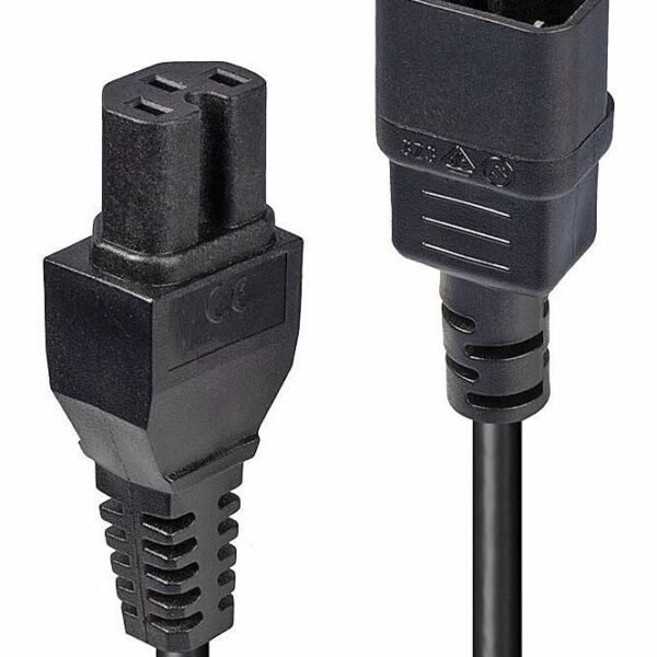 2m C14 to C15 Mains Cable,  lead free