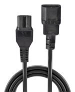 2m C14 to C15 Mains Cable,  lead free - Image 2