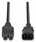 2m C14 to C15 Mains Cable,  lead free - Image 4