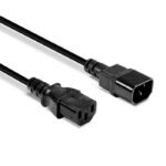 Lindy 1m IEC Extension Cable, Black - Image 3