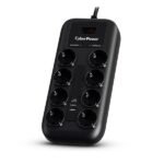 Surge Protector Black 8 Ac  Outlet(S) 200 - 250 V 1.8 M