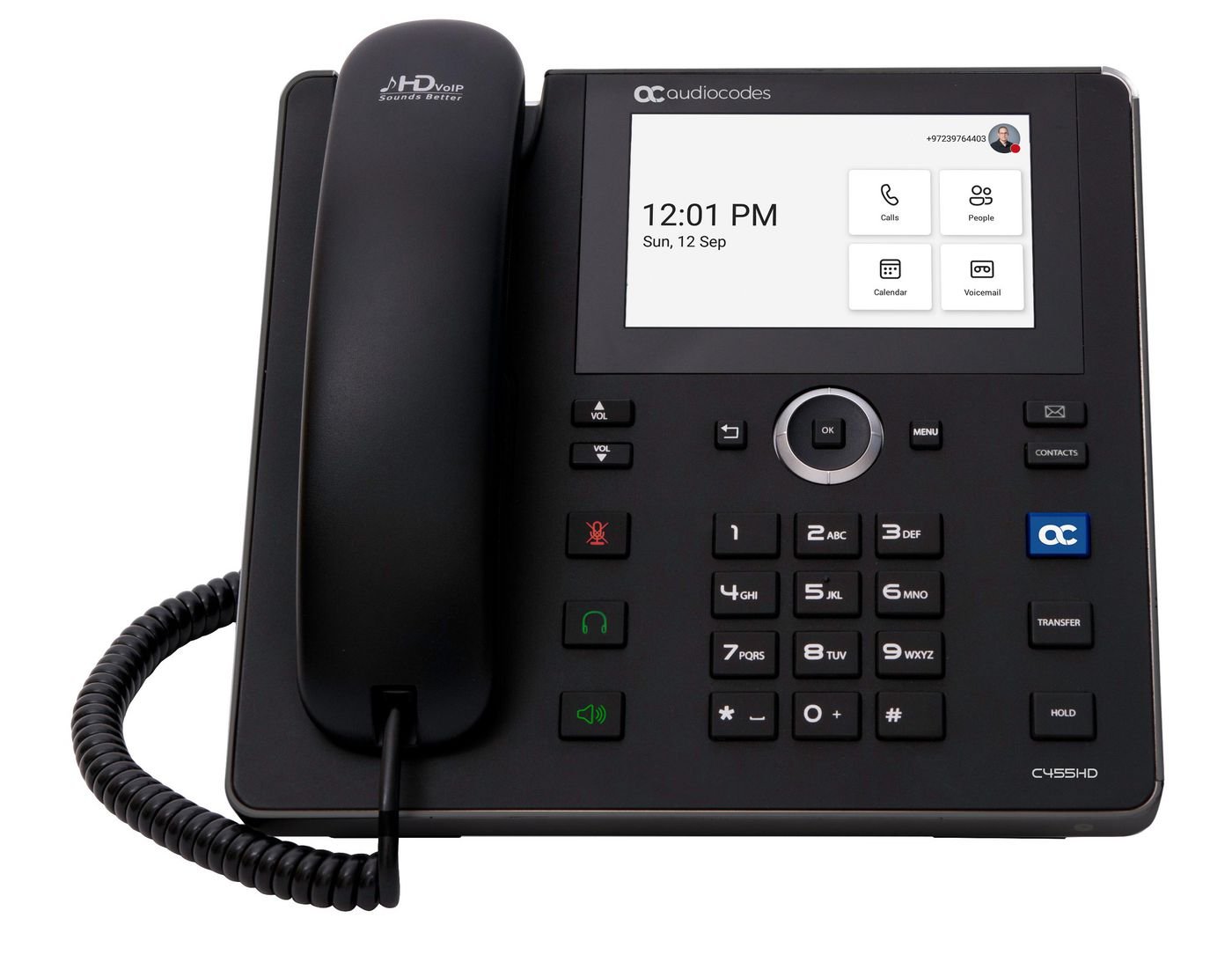 Img_32950047.jpg Teams C455Hd Ip-Phone Poe Gbe Black - Image 1