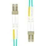FO Cable 50/125. OM3.  LC/LC-PC. Aqua. 1.0m