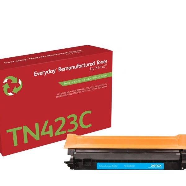 Ay Remanufactured Everyday  Cyan Remanufactured Toner By  Xerox Replaces Brother Tn423C, High Capacity