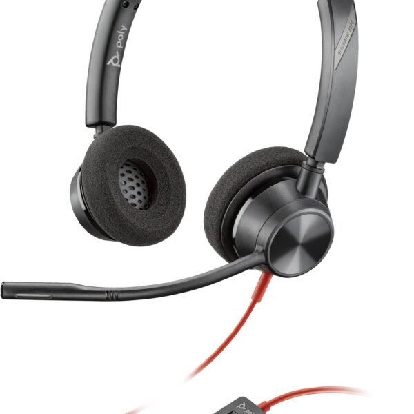 Blackwire 3320 Stereo  Microsoft Teams Certified  USB-C Headset +USB-C/A Adapter