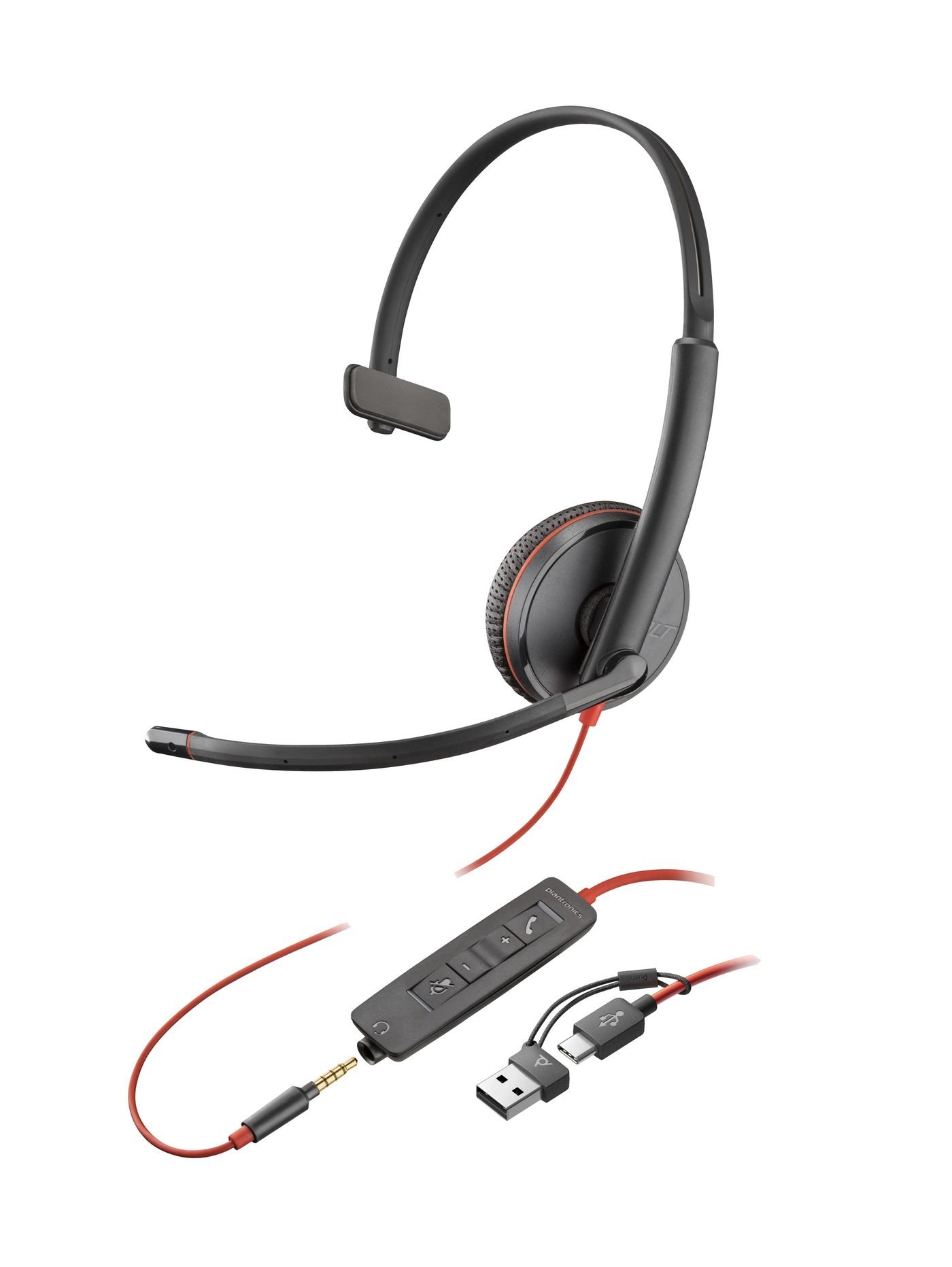 Img_33473259.jpg Blackwire 3215 Monaural USB-C Headset +3.5mm Plug +USB-C/A Adapter (Bulk) - Image 1