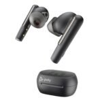 Voyager Free 60+ UC Carbon  Black Earbuds +BT700 USB-C  Adapter +Touchscreen Charge Case