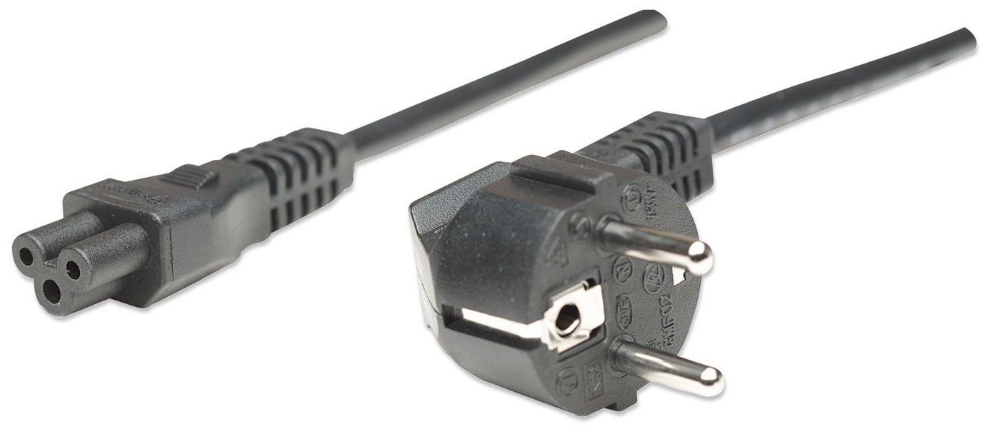 Img_33791441.jpg Power Cord/Cable, Euro 2-Pin (Cee 7/4) Plug To C5 Female (Cloverleaf/Triangular), 1.8M, 16A, Lifetime Warranty, Polybag - Image 1