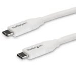 Usb-C To Usb-C Cable W/ 5A Pd  - M/M - White - 4 M (13 Ft.)  - Usb 2.0 - Usb-If Certified