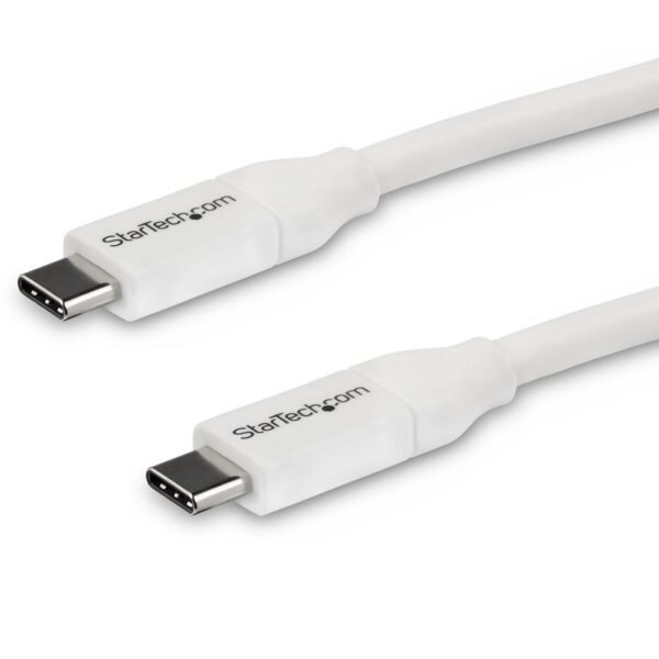 Usb-C To Usb-C Cable W/ 5A Pd  - M/M - White - 4 M (13 Ft.)  - Usb 2.0 - Usb-If Certified