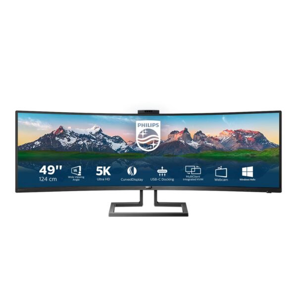 49" 5120x1440 ULTRAWIDE USB-C 48,8", 5120x1440, VA, Curved,  H/A 130 MM, USB-C DOCKING DISPLAY, WEB CAM, P-LINE