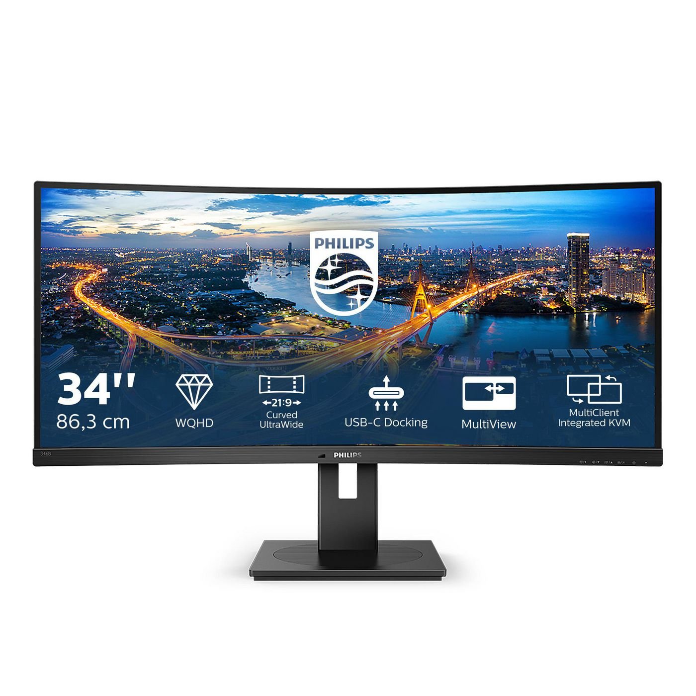 Img_33894174.jpg 34" 3440x1440 ULTRAWIDE USB-C 34", 3440x1440, VA, Curved, H/A 180 MM, ULTRAWIDE, USB-C DOCKING DISPLAY, B-LINE - Image 1