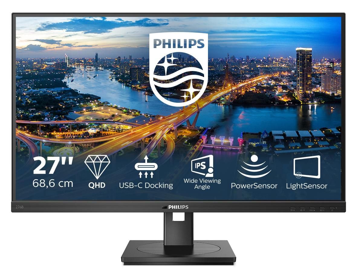 Img_33894236.jpg B Line 27" (68.6 cm) LCD monitor with USB-C, 27, 2560x1440, IPS, Flat, H/A 150 MM USB-C DOCKING DISPLAY, B-LINE - Image 1