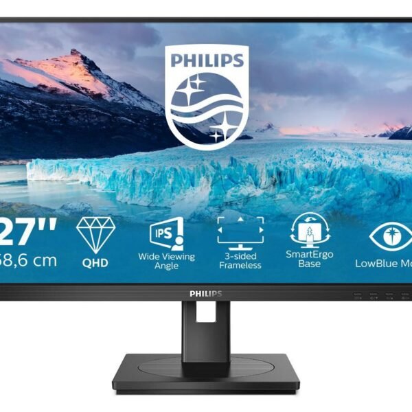 27, 2560x1440, IPS, Flat, H/A  130 MM, 75 Hz, DPx1, HDMIx1,  DVIx1, S-LINE S Line 275S1AE/00, 68.6 cm (27"), 2560 x 1440 pixels, 2K Ultra