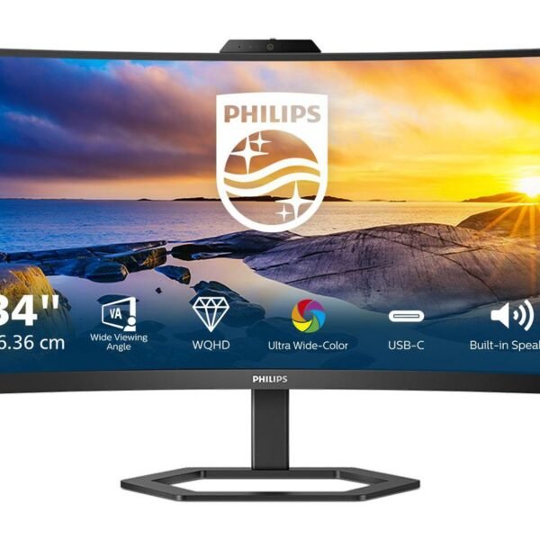 34, 3440x1440, VA, Curved,  H/A 130 MM, ULTRAWIDE, USB-C  DISPLAY