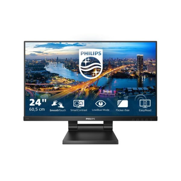 23,8, 1920x1080, IPS, Flat,  Height 183 mm, Vert 66 mm,  Advanced In Cell Touch (anti-glare)