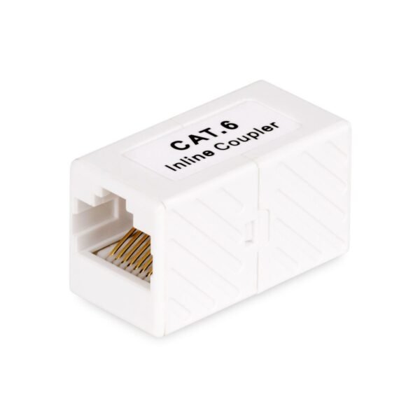 Rj45 Coupler 5-Pack, Inline  Cat6 Coupler, Female To  Female (F/F) T568 Connector, Unshielded Ethernet Cable Extension