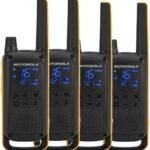 Talkabout T82 Extreme Quad  Pack Two-Way Radio 16  Channels Black, Orange