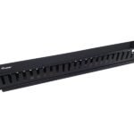 19" Rack Mount Cable  Management Panel, Black
