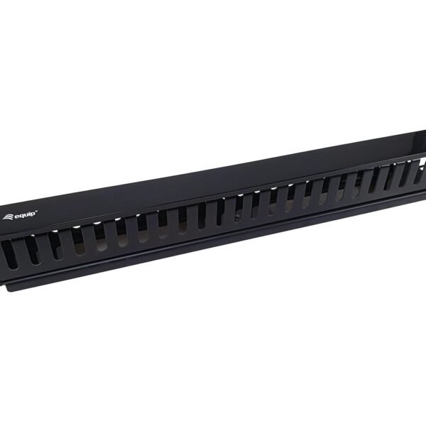 19" Rack Mount Cable  Management Panel, Black