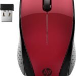 Wireless Mouse 220 S Red 220, Ambidextrous, Optical,  RF Wireless, 1600 DPI, Black, Red