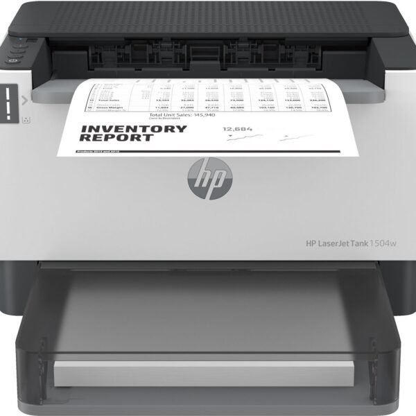 Laserjet Tank 1504W Printer,  Black And White, Printer For  Business, Print, Compact Size Energy Efficient Dualband Wi-Fi
