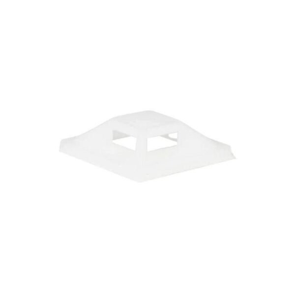 Self Adhesive Cable Clips  25mm x 25mm White 50pcs in a  bag