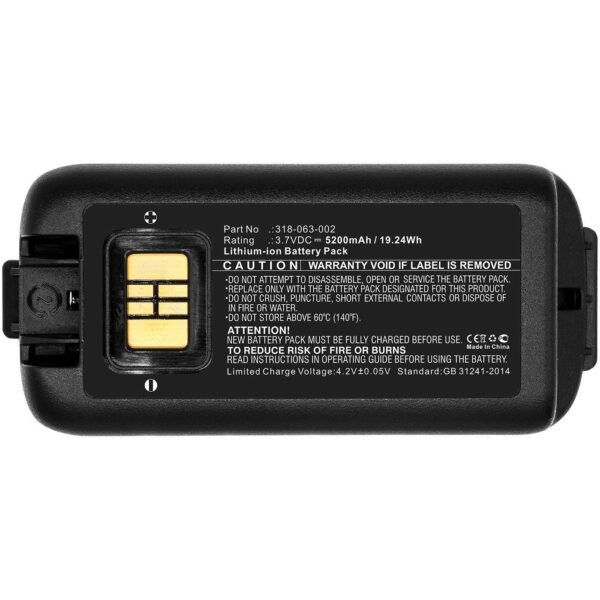 Battery 19.24Wh Li-ion 3.7V  5200mAh for Barcode Scanner  19.24Wh Li-ion 3.7V 5200mAh for Dolphin, Handheld CK65, CK3, CK3B, CK3X