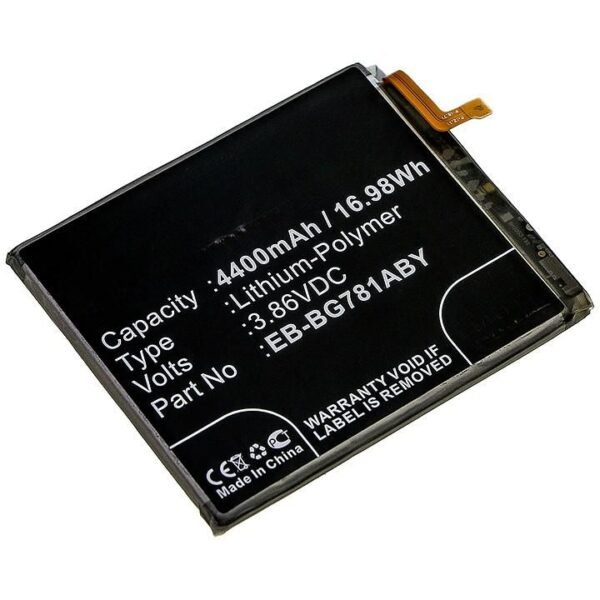 Battery 16.98Wh Li-Polymer  3.86V 4400mAh for Mobile,  SmartPhone 16.98Wh Li-Polymer 3.86V 4400mAh for Samsung Galaxy S20 Fan Edition,