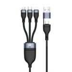 Usb 3-In-1 Pd 3.0 100W Fast  Charging Cable 1.5M, 20V 5A,  480Mbps, E-Mark