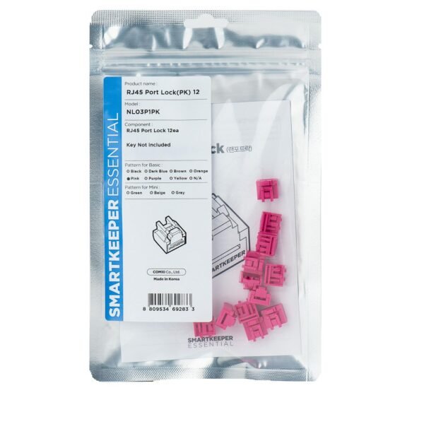 Port Blocker Rj-45 Pink 1  Pc(S)
