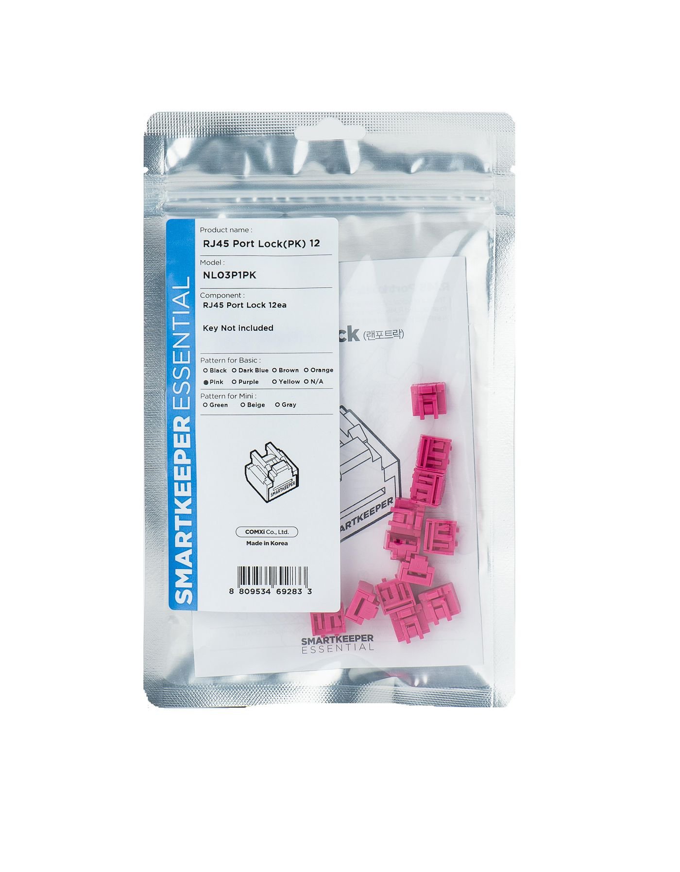 Img_34582073.jpg Port Blocker Rj-45 Pink 1 Pc(S) - Image 1