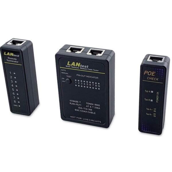 Network Cable Tester, Rj45,  Bnc, Poe