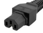 Power Cord Swiss to C15A 2M  Black - Image 2