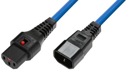 Img_34676944-1 Powercord C13 IEC Lock - C14 blue 2,5m, PC2571 - Image 1