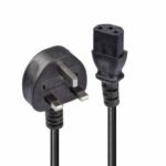 10m Mains Power Cable UK 3  Pin Plug to IEC C13