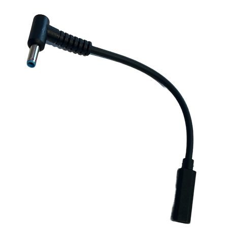 Img_34768641.jpg Conversion Cable for HP Convert USB-C to 4.5*3.0mm Connects all HP Laptops that require 4.5*3.0mm to USB-C Chargers - Upto 100Watt - Image 1