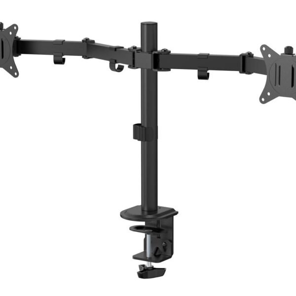 Dual Office Monitor Desk  Mount Quick Release VESA  75x75 and 100x100, Screen Size 17"-32".