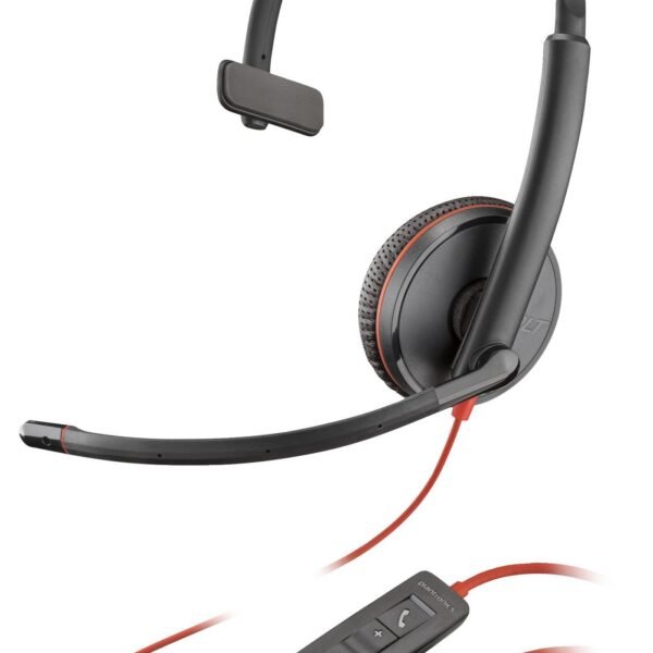 Blackwire C3215 Monaural  Headset +Carry Case (Bulk)